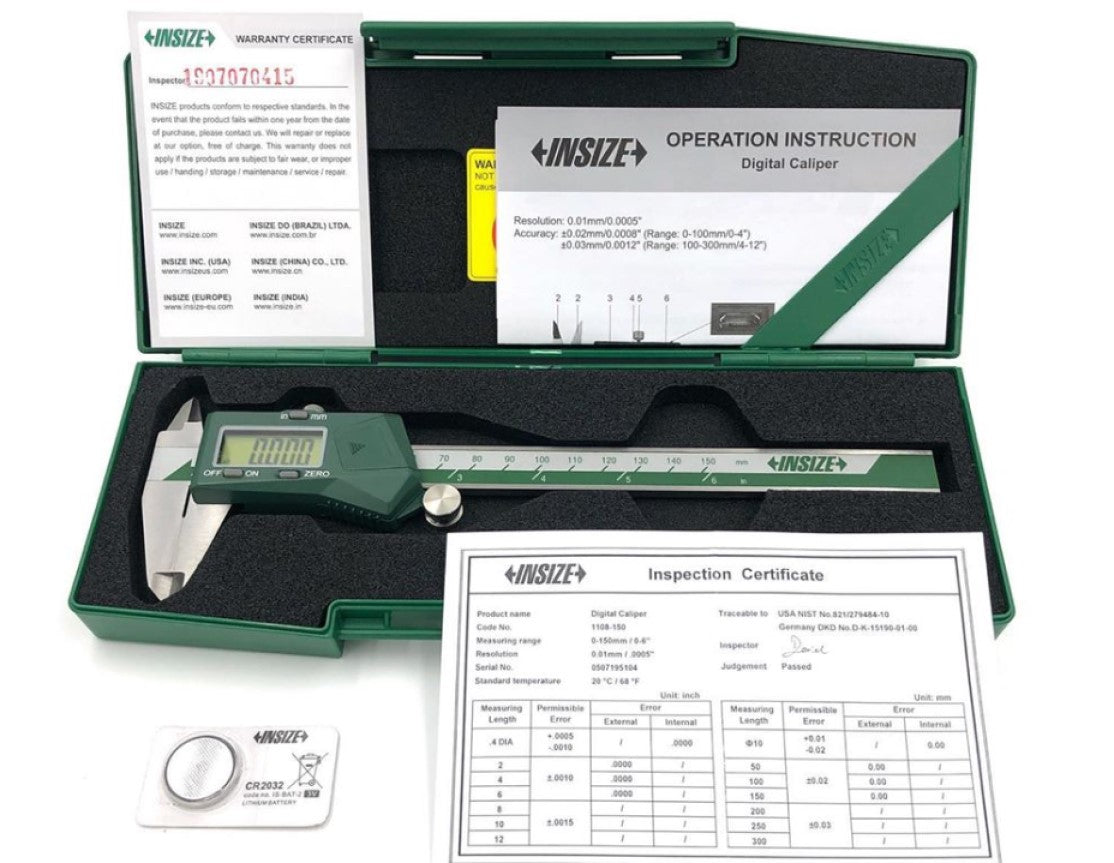 Insize, 1118-300B Insize Coolant Proof Caliper 12" with Cert